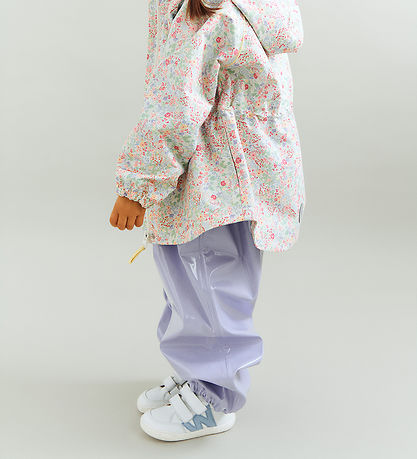 Wheat Regnbukser m. Seler - PU - Lak - Charlo - Lilac Cosmic Sky