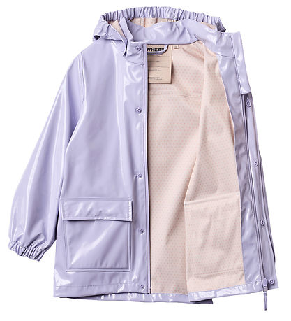 Wheat Regnjakke - PU - Lak - Ollo - Lilac Cosmic Sky