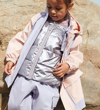 Wheat Regnbukser - PU - Lak - Groa - Lilac Cosmic Sky