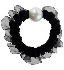 By Stær Hårelastik m. Flæse - Ebba - Sort