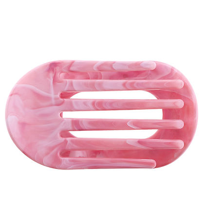 By Stær Hårklemme - Eva - Marmor Rosa/Hvid