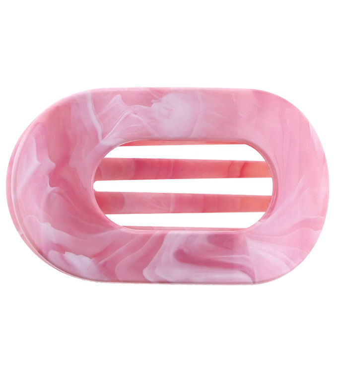 By Stær Hårklemme - Eva - Marmor Rosa/Hvid