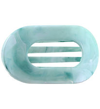 By Stær Hårklemme - Eva - Marmor Lyseblå/Hvid