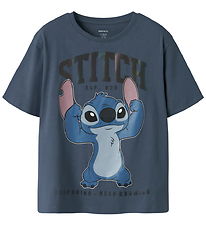 Name It T-shirt - NkmFalk - Stitch - Vintage Indigo