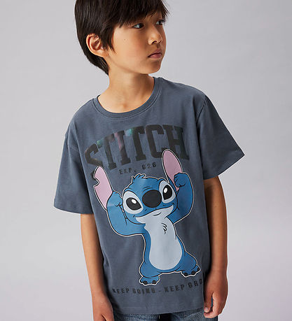 Name It T-shirt - NkmFalk - Stitch - Vintage Indigo