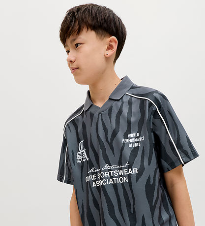 Jacsk & Jones T-shirt - JcoDust - Black/zebra