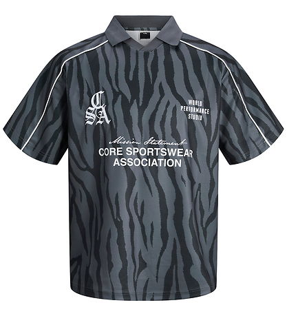 Jacsk & Jones T-shirt - JcoDust - Black/zebra