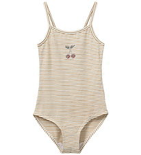 Sofie Schnoor Badedragt - PollyKB - UV50+ - Warm Stone Stripe