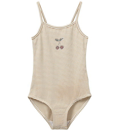 Sofie Schnoor Badedragt - PollyKB - UV50+ - Warm Stone Stripe