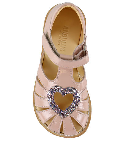 Angulus Sandaler - Glimmer Hjerte - Rosebud/Pastel