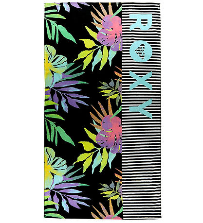 Roxy Beach Towel - Cold Water - Anthracite Watercolor Active