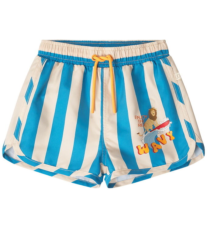 That's Mine - Lai svømmeshorts - Block stripe blue - 68cm - 6M