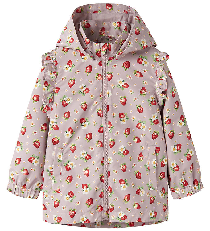 Name It Overgangsjakke - NmfMaxi - Keepsake Lilac/Strawberry m.