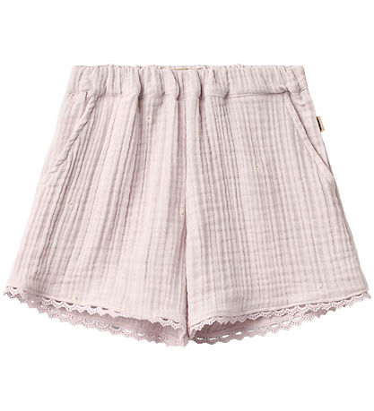 Wheat Shorts - Musselin - Eileen - Purple Light Flowers