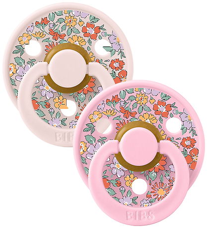 BIBS x Liberty Colour Sutter - Str. 1 - Rund - 2-pak - Petal/Bab