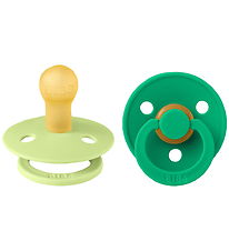 BIBS Colour Sutter - Str. 1 - Rund - 2-pak - Matcha/Cactus