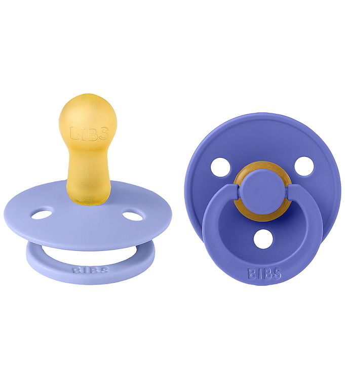 BIBS Colour Sutter - Str. 2 - Rund - 2-pak - Hush/Grape billede