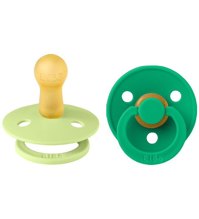 BIBS Colour Sutter - Str. 2 - Rund - 2-pak - Matcha/Cactus billede