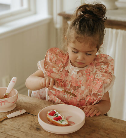 Elodie Details Spisesæt - 3 dele - Silikone - Rosy Bow