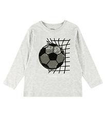 Name It Blouse - NkmDorak - Light Grey Melange