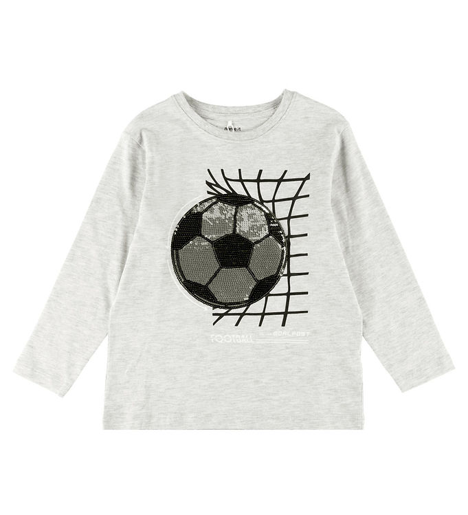 Name it Bluse - NkmDorak - Light Grey Melange