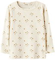 Lil Atelier Bluse - NmfLayo - Coconut Milk/Flower Yellow