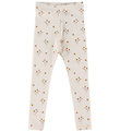 Lil' Atelier Leggings - Blonder - NmfLayo - Coconut Milk/Flower 