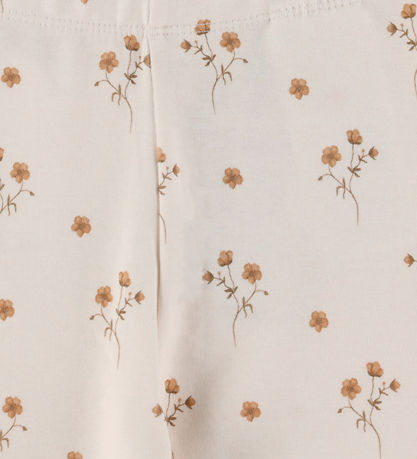 Lil' Atelier Leggings - Blonder - NmfLayo - Coconut Milk/Flower 