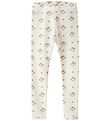 Lil' Atelier Leggings - NmfLayo - Coconut Milk/Flower Pink