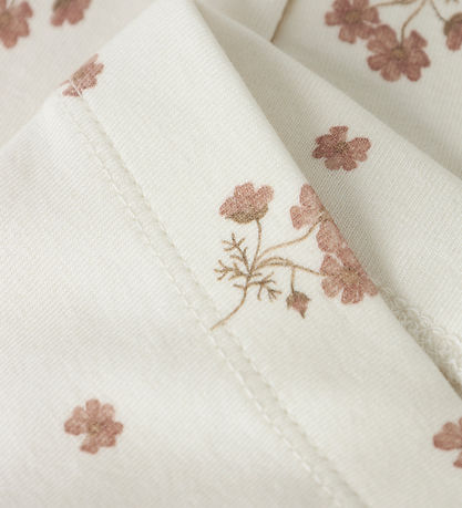 Lil Atelier Leggings - NmfLayo - Coconut Milk/Flower Pink