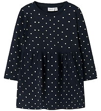 Name it Kjole - NmfDavina - Dark Sapphire/w. Bright white