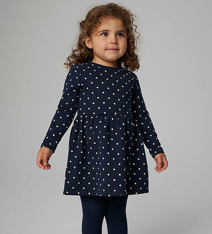 Name it Kjole - NmfDavina - Dark Sapphire/w. Bright white