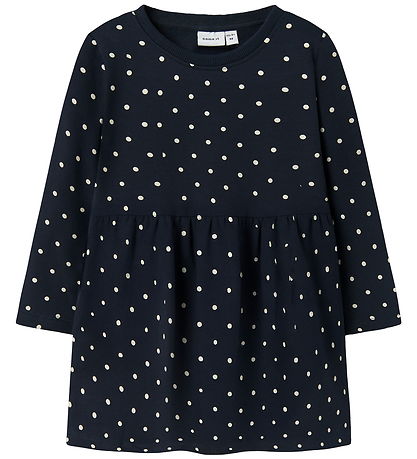 Name it Kjole - NmfDavina - Dark Sapphire/w. Bright white