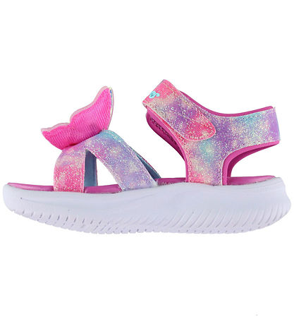 Skechers Sandaler - Girls Jumpsters - m. Lys - Pink Multi