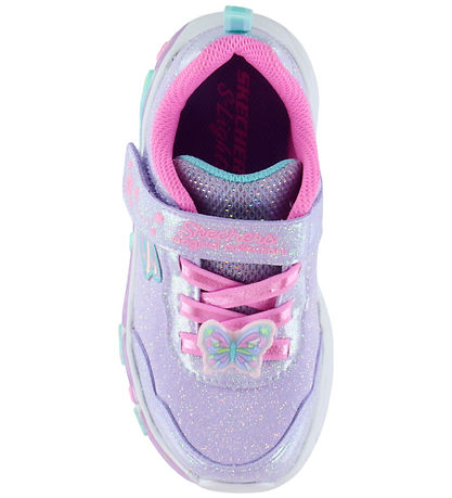 Skechers Sko - Girls Lil Butterfly - m. Lys - Lavender/Multi