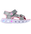 Skechers Sandaler - Girls Heart - m.Lys - Silver/Pink