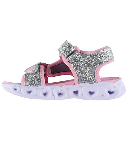 Skechers Sandaler - Girls Heart - m.Lys - Silver/Pink