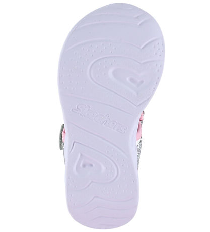 Skechers Sandaler - Girls Heart - m.Lys - Silver/Pink
