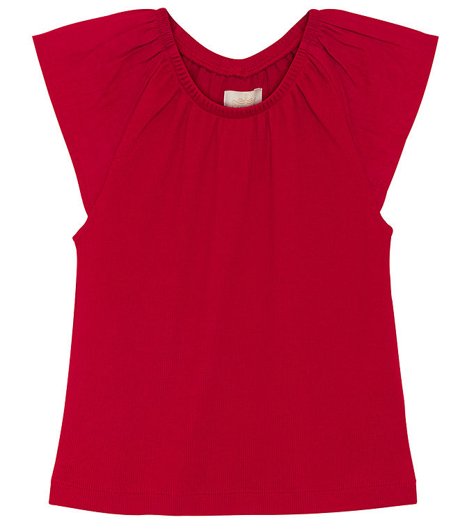 Creamie Top - Rib - Chili Red