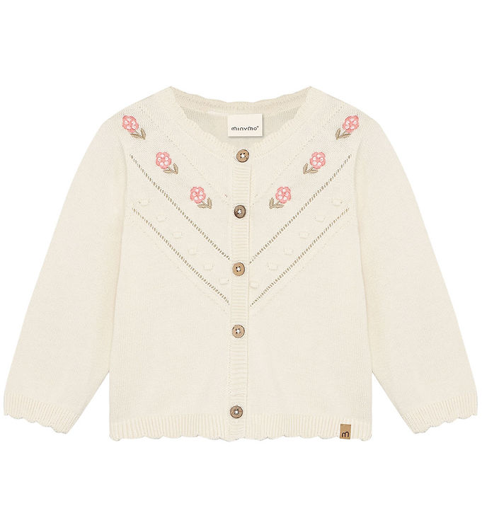 Minymo Cardigan - Strik - Vanilla Ice