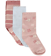 Minymo Socks - 3-Pack - Peach Blush