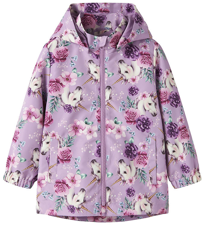 Name It Overgangsjakke - Noos - NmfMaxi - Violet Tulle/Floral Un