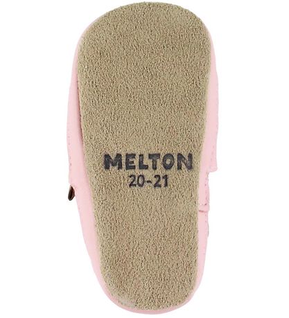Melton Soft Sole Leather Shoes - Shell - Rose Grey