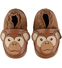 Melton Soft Sole Leather Shoes - Monkey - Cognac