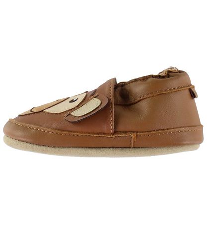 Melton Soft Sole Leather Shoes - Monkey - Cognac