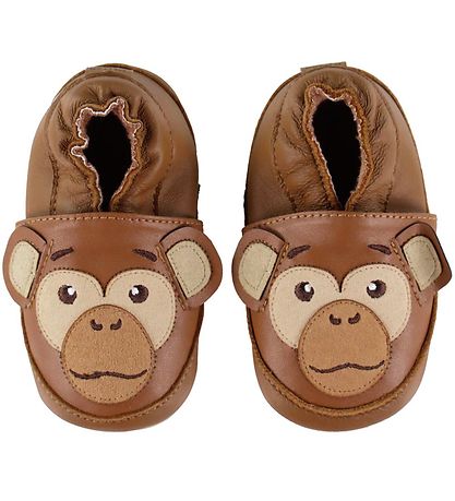 Melton Soft Sole Leather Shoes - Monkey - Cognac