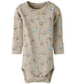 Name It Bodysuit l/s - Rib - NbmDavey - Pure Cashmere
