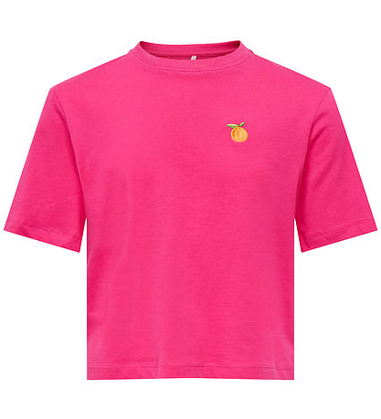 Kids Only T-shirt - KogRex - Pink Yarrow/Orange