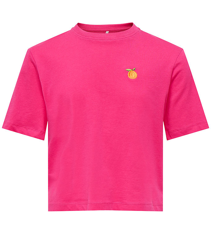 Kids Only T-shirt - KogRex - Pink Yarrow/Orange