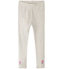 Name It Leggings - Rib - NmfDari - Peyote Melange